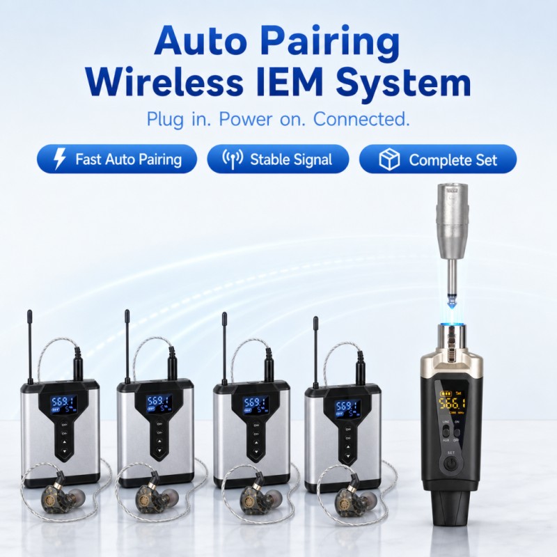 In Ear Monitor Iem - Sistema IEM Wireless 1 Trasmettitore 4