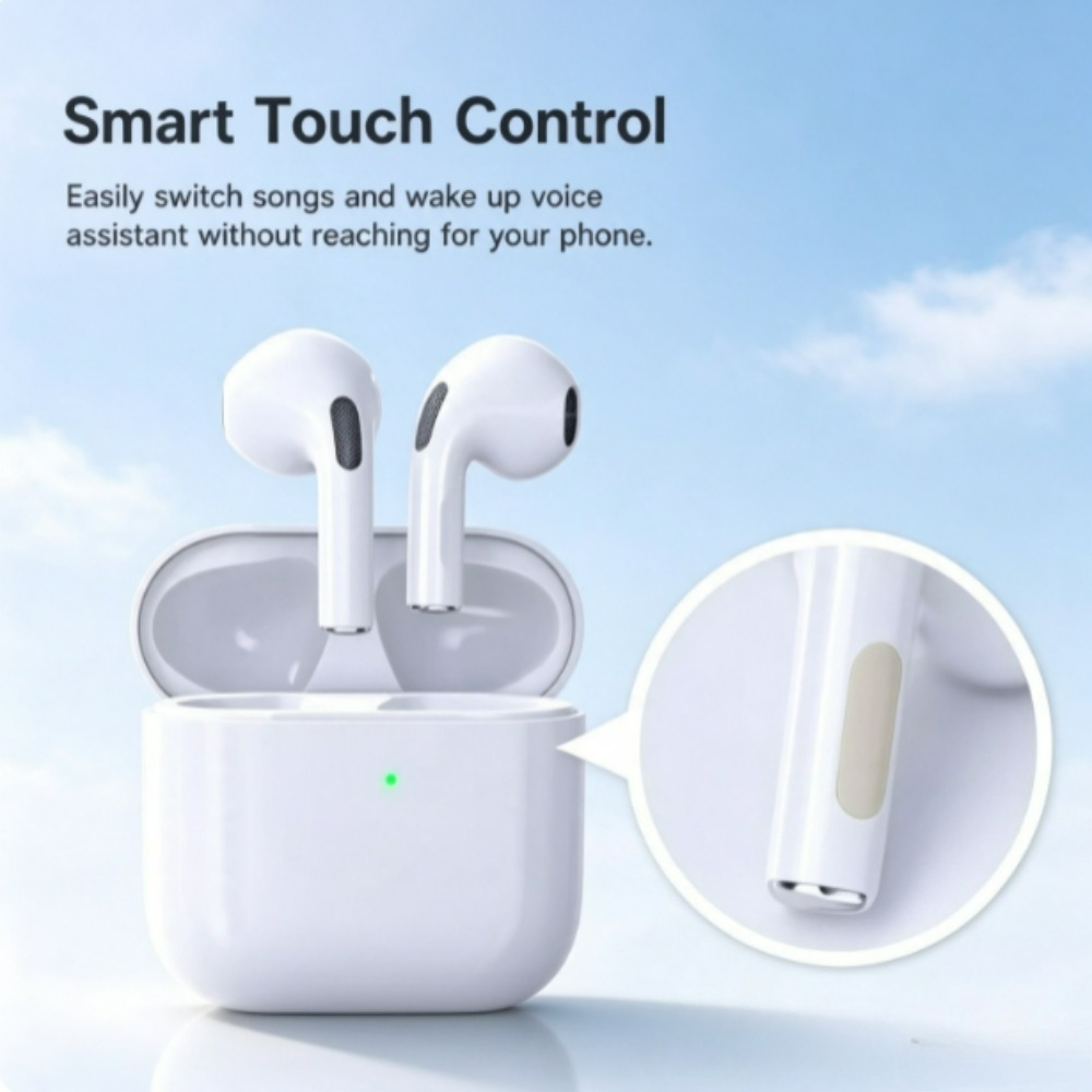 Wireless Earbuds Tws - Auricolari wireless Pro4 TWS, cuffie Bluetooth,