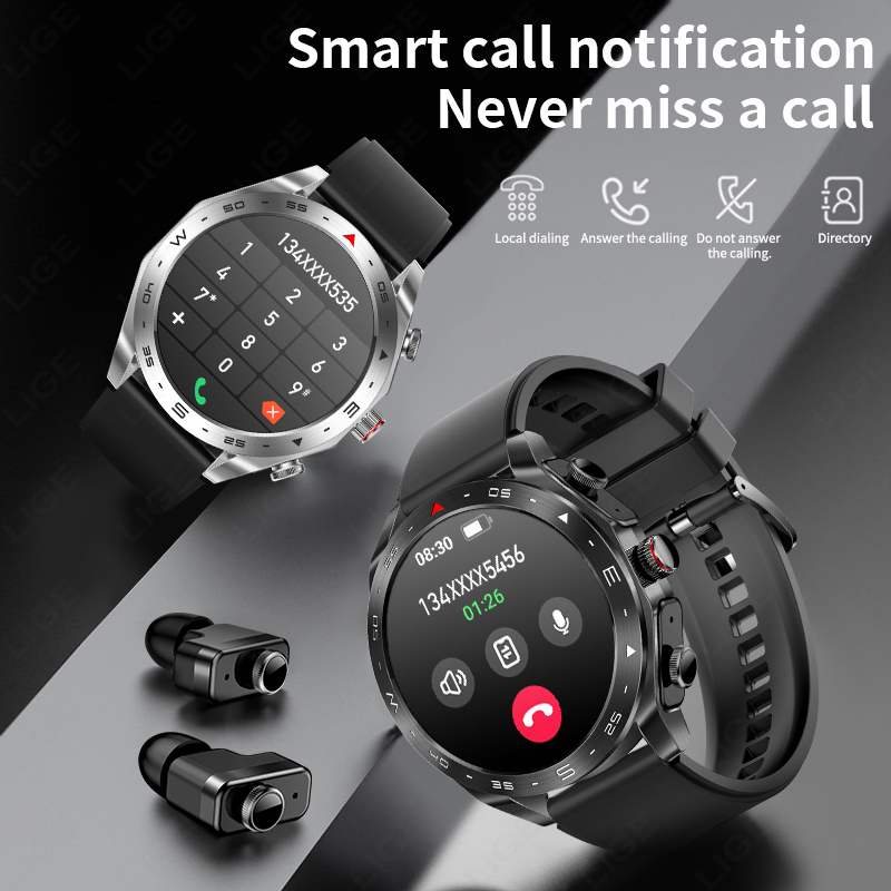 LIGE TWS Smartwatch 2-in-1 con - Wireless Earbuds Tws recensione e prezzo