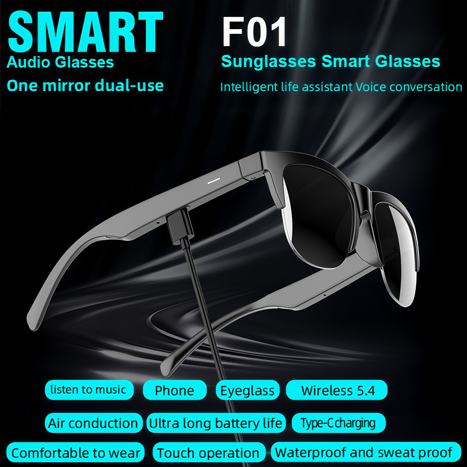Occhiali da sole intelligenti  - Bluetooth Headset On Ear recensione e prezzo